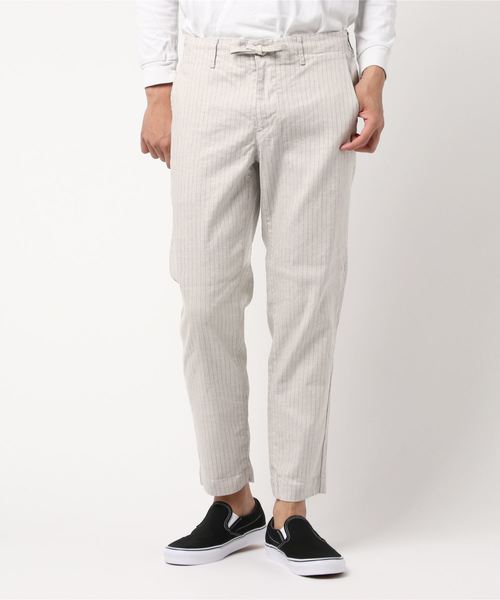 SHIPS（シップス）の「SC: SOLOTEX(R) 日本製 サフィラン リネン ハイブリッド イージーパンツ（その他パンツ・メンズ・ダークブルー/ベージュ/ライトオリーブ/ブルー/ナチュラル/ネイビー/ホワイト/オートミール/コバルトブルー/ロイヤルブルー・SMALL/MEDIUM/LARGE/X-LARGE）」の4枚目の写真