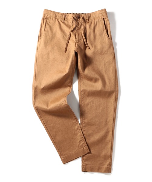 SHIPS（シップス）の「SC: SOLOTEX(R) 日本製 サフィラン リネン ハイブリッド イージーパンツ（その他パンツ・メンズ・ダークブルー/ベージュ/ライトオリーブ/ブルー/ナチュラル/ネイビー/ホワイト/オートミール/コバルトブルー/ロイヤルブルー・SMALL/MEDIUM/LARGE/X-LARGE）」の3枚目の写真
