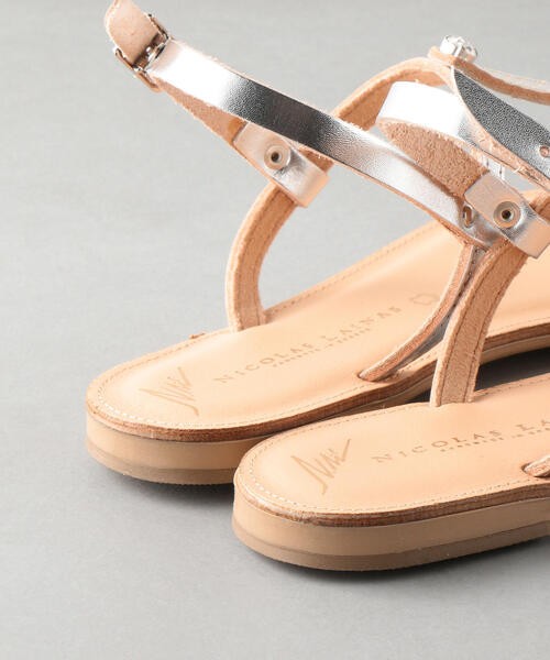 NICOLAS LAINAS（ニコラスライナス）の「NICOLAS LINAS pierc SD（サンダル・レディース・ブラック/シルバー・38/36/37）」の9枚目の写真