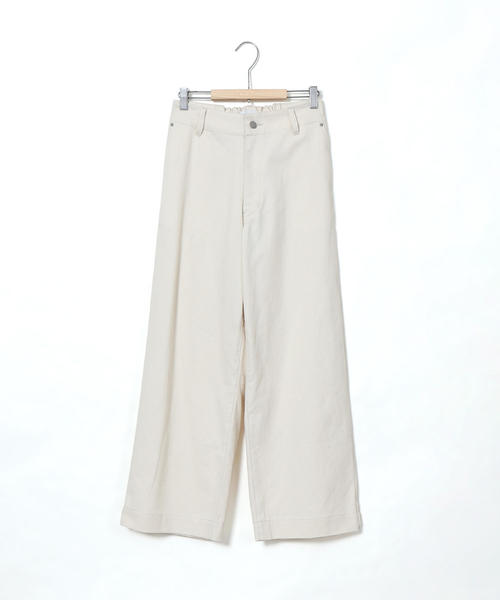 coen(コーエン)の「カツラギワイドパンツ(その他パンツ・レディース・オフホワイト/ダークグレー・SMALL/LARGE/MEDIUM)」の8枚目の写真