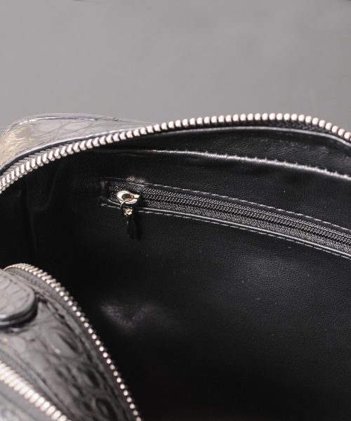 スモールクロコダイルレザーセカンドバッグ（クラッチバッグ