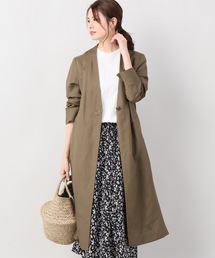 JOINT WORKS | リネンレーヨンVネックチェスターコート(チェスターコート)