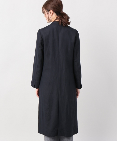 JOINT WORKS(ジョイントワークス)の「リネンレーヨンVネックチェスターコート(チェスターコート・レディース・カーキ/ネイビー・FREE)」の11枚目の写真