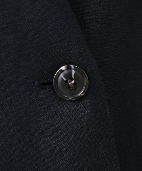 JOINT WORKS(ジョイントワークス)の「リネンレーヨンVネックチェスターコート(チェスターコート・レディース・カーキ/ネイビー・FREE)」の16枚目の写真