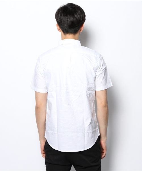 WEGO（ウィゴー）の「WEGO/ガーメントダイオックス半袖シャツ（シャツ/ブラウス・メンズ・ホワイト/ネイビー/イエロー/ピンク・MEDIUM/LARGE）」の12枚目の写真