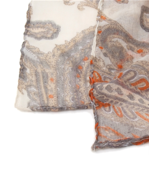 goa（ゴア）の「麻レーヨン2wayカシュクールシャツ×ペイズリーストールSET（シャツ/ブラウス・レディース・キナリ/オフホワイト・FREE）」の7枚目の写真