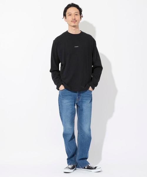 coen(コーエン)の「コーエンロゴ刺繍ロングスリーブTシャツ(Tシャツ/カットソー・メンズ・ホワイト/ブラック・LARGE/X-LARGE/SMALL/MEDIUM)」の6枚目の写真