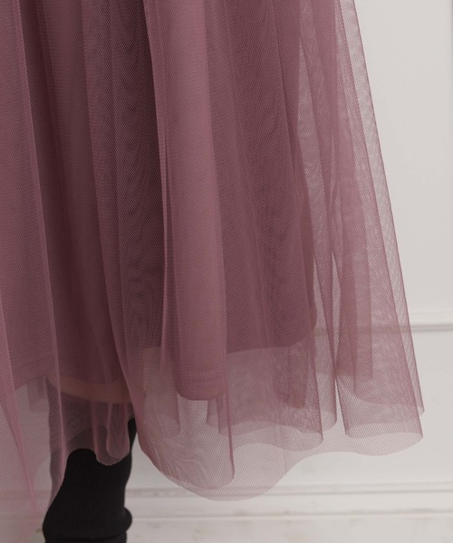 SpRay（スプレイ）の「【WEB限定】チュールスカート（スカート・レディース・ブラック/グレー/ピンク/アイボリー・FREE）」の22枚目の写真