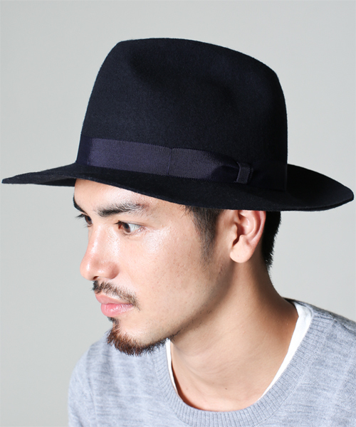 NANO universe（ナノユニバース）の「Mighty Shine(マイティシャイン)/ 別注japan madeロングハット（ハット・メンズ・ネイビー/ブラック/ブラウン・58）」の16枚目の写真