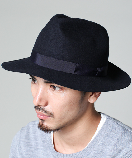 NANO universe（ナノユニバース）の「Mighty Shine(マイティシャイン)/ 別注japan madeロングハット（ハット・メンズ・ネイビー/ブラック/ブラウン・58）」の17枚目の写真