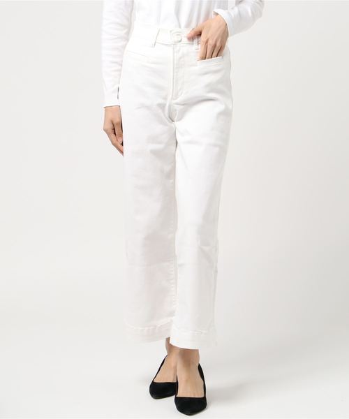 Levi's(リーバイス)の「RIBCAGE ワイドレッグ CROP SIMPLY WHITE(デニムパンツ・レディース・マルチ・28inch/24inch/25inch/26inch/27inch/23inch)」の4枚目の写真