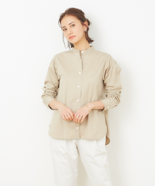 collex(コレックス)の「ツイルシャーリングシャツ(シャツ/ブラウス)」|ベージュ