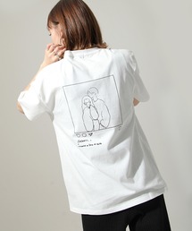 【ZIP FIVE】半袖バックプリントイラストTシャツ