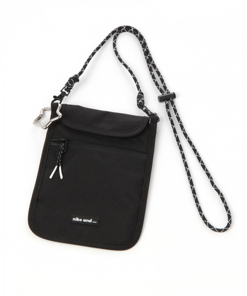 niko and...（ニコアンド）の「オリジナル縦型フラットショルダーバッグ（ショルダーバッグ・レディース・ブラック/ホワイト/ピンク/シルバー/パープル/レオパード・0）」の3枚目の写真