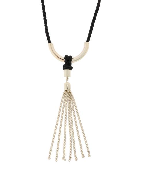 AMERICAN HOLIC（アメリカンホリック）の「チェーンタッセルロープネックレス（ネックレス・レディース・ブラック/ブラウン・FREE）」の4枚目の写真