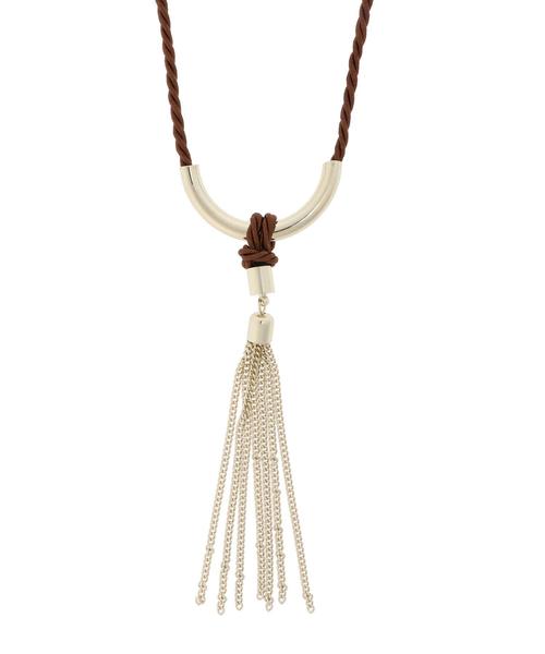 AMERICAN HOLIC（アメリカンホリック）の「チェーンタッセルロープネックレス（ネックレス・レディース・ブラック/ブラウン・FREE）」の5枚目の写真
