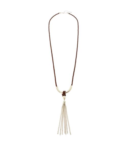 AMERICAN HOLIC（アメリカンホリック）の「チェーンタッセルロープネックレス（ネックレス・レディース・ブラック/ブラウン・FREE）」の3枚目の写真