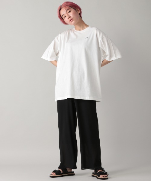 PBLIM(ページボーイリム)の「【PAGEBOYLIM】ノイズグラフィックTシャツ(Tシャツ/カットソー・レディース・オフホワイト/ブラック・MEDIUM/X-LARGE)」の5枚目の写真