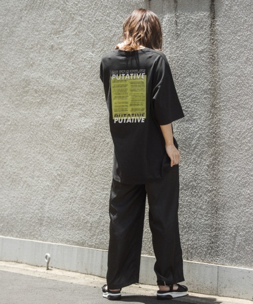 PBLIM(ページボーイリム)の「【PAGEBOYLIM】ノイズグラフィックTシャツ(Tシャツ/カットソー・レディース・オフホワイト/ブラック・MEDIUM/X-LARGE)」の10枚目の写真