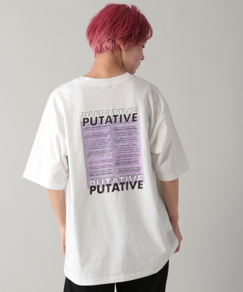 PBLIM(ページボーイリム)の「【PAGEBOYLIM】ノイズグラフィックTシャツ(Tシャツ/カットソー・レディース・オフホワイト/ブラック・MEDIUM/X-LARGE)」の3枚目の写真