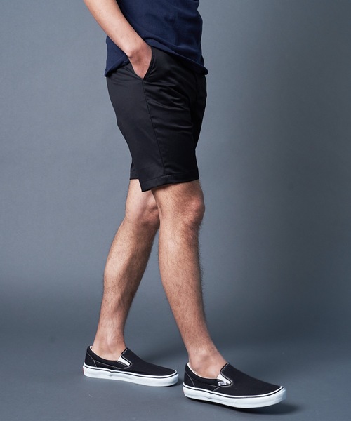 Magine(マージン)の「USE AGE COTTON TWILL BASIC SHORTS:コットン ツイル ベーシックショーツ(チノパンツ・メンズ・ブラック/ベージュ/オリーブ/ネイビー・44/46/48)」の7枚目の写真