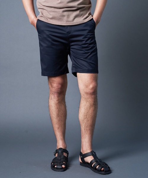 Magine(マージン)の「USE AGE COTTON TWILL BASIC SHORTS:コットン ツイル ベーシックショーツ(チノパンツ・メンズ・ブラック/ベージュ/オリーブ/ネイビー・44/46/48)」の12枚目の写真