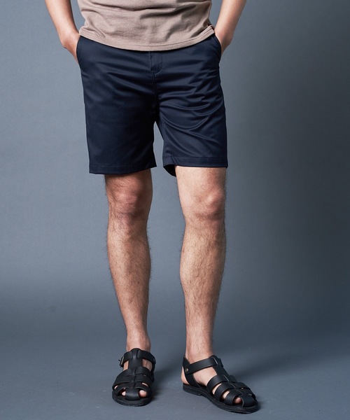Magine(マージン)の「USE AGE COTTON TWILL BASIC SHORTS:コットン ツイル ベーシックショーツ(チノパンツ・メンズ・ブラック/ベージュ/オリーブ/ネイビー・44/46/48)」の13枚目の写真