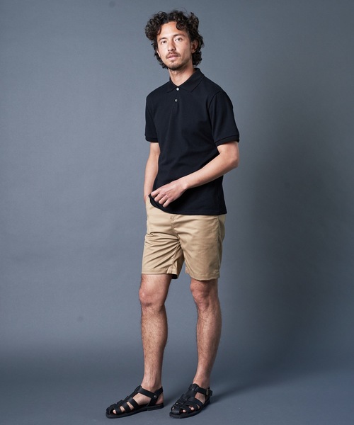 Magine(マージン)の「USE AGE COTTON TWILL BASIC SHORTS:コットン ツイル ベーシックショーツ(チノパンツ・メンズ・ブラック/ベージュ/オリーブ/ネイビー・44/46/48)」の22枚目の写真