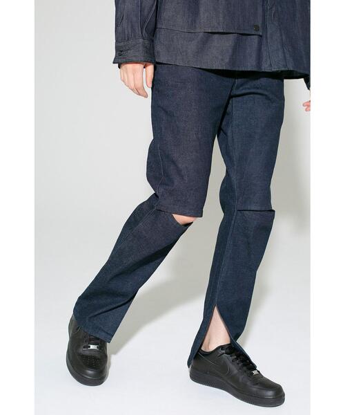 JIEDA（ジエダ）の「＜JieDa × monkey time＞ TAPERED SLIT DENIM