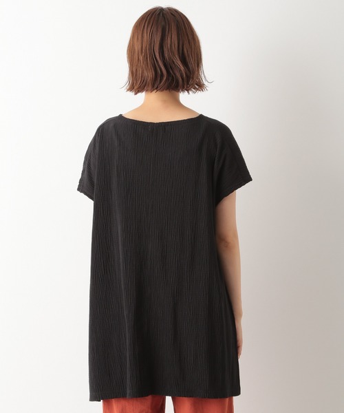 LEPSIM(レプシィム)の「リラックスヨウリュウチュニック 892676(Tシャツ/カットソー・レディース・ブラック/キナリ/ベージュ・FREE)」の8枚目の写真