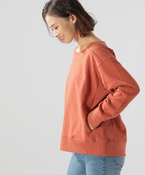 BAYFLOW(ベイフロー)の「ボートネックウラケプルオーバー(Tシャツ/カットソー・レディース・チャコールグレー/ブラウン/オレンジ・SMALL/MEDIUM)」の14枚目の写真