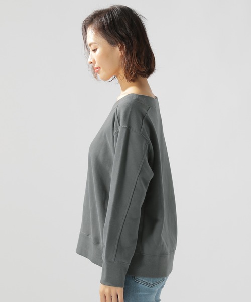 BAYFLOW(ベイフロー)の「ボートネックウラケプルオーバー(Tシャツ/カットソー・レディース・チャコールグレー/ブラウン/オレンジ・SMALL/MEDIUM)」の16枚目の写真