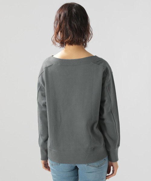 BAYFLOW(ベイフロー)の「ボートネックウラケプルオーバー(Tシャツ/カットソー・レディース・チャコールグレー/ブラウン/オレンジ・SMALL/MEDIUM)」の17枚目の写真