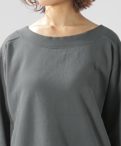 BAYFLOW(ベイフロー)の「ボートネックウラケプルオーバー(Tシャツ/カットソー・レディース・チャコールグレー/ブラウン/オレンジ・SMALL/MEDIUM)」の18枚目の写真