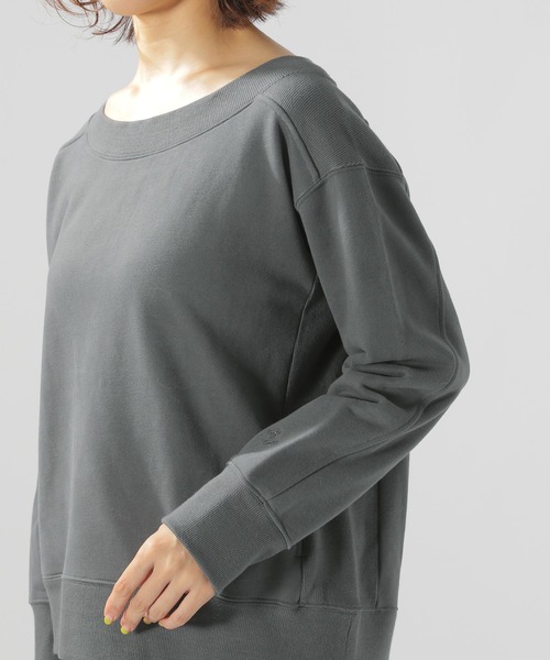BAYFLOW(ベイフロー)の「ボートネックウラケプルオーバー(Tシャツ/カットソー・レディース・チャコールグレー/ブラウン/オレンジ・SMALL/MEDIUM)」の19枚目の写真