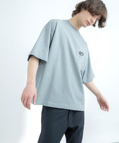 EMMA CLOTHES(エマクローズ)の「シルケットライク天竺 オーバーサイズ S/S メッセージプリント カットソー EMMA CLOTHES COLLECTION - INVERSION(反転) × HIDE AND SEEK(かくれんぼ) -(Tシャツ/カットソー・メンズ・ホワイト系その他/ブラック系その他/ベージュ系その他/グリーン系その他/ブルー系その他/パープル系その他/ホワイト系その他2/ホワイト系その他3/ホワイト系その他4/ブラック系その他2/ブラック系その他3/ブラック系その他4/ベージュ系その他2/グリーン系その他2/ブルー系その他2/パープル系その他2・M/L)」の13枚目の写真