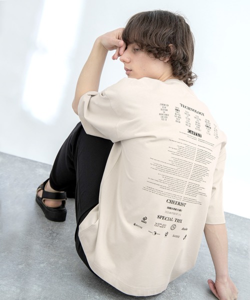 EMMA CLOTHES(エマクローズ)の「シルケットライク天竺 オーバーサイズ S/S メッセージプリント カットソー EMMA CLOTHES COLLECTION - INVERSION(反転) × HIDE AND SEEK(かくれんぼ) -(Tシャツ/カットソー・メンズ・ホワイト系その他/ブラック系その他/ベージュ系その他/グリーン系その他/ブルー系その他/パープル系その他/ホワイト系その他2/ホワイト系その他3/ホワイト系その他4/ブラック系その他2/ブラック系その他3/ブラック系その他4/ベージュ系その他2/グリーン系その他2/ブルー系その他2/パープル系その他2・M/L)」の10枚目の写真