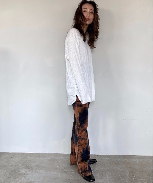 SANSeLF（サンセルフ）の「【SANSeLF】 tie dye flare pants