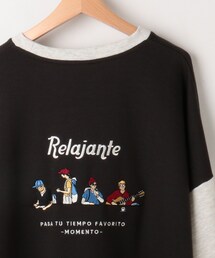 BASECONTROL（ベースコントロール）の「◆リラックスカフェスタイルバック刺繍　裏毛クルースウェット（スウェット）」