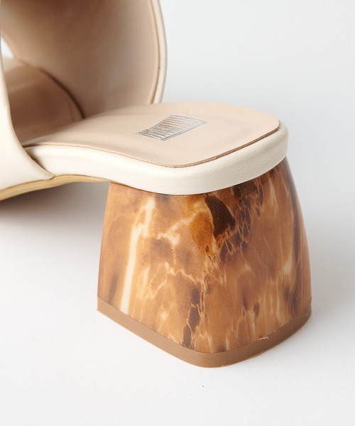 COLONY 2139(コロニートゥーワンスリーナイン)の「ストーンヒールミュール(サンダル・レディース・ブラック/アイボリー/グリーン系その他・22.5cm/23.5cm/24.5cm)」の12枚目の写真