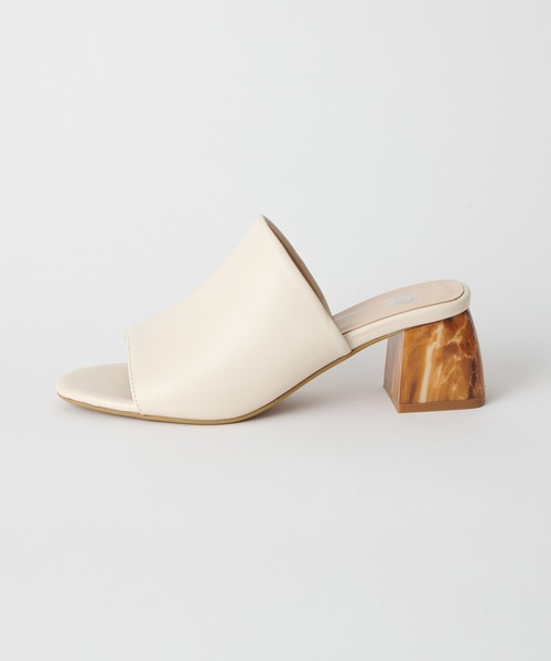 COLONY 2139(コロニートゥーワンスリーナイン)の「ストーンヒールミュール(サンダル・レディース・ブラック/アイボリー/グリーン系その他・22.5cm/23.5cm/24.5cm)」の7枚目の写真