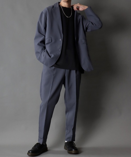 セットアップ　テーラードジャケット パンツ Kiryuyrik セットアップ セール】Tailored Jacket Setup/別注 ポリトロ テーラード