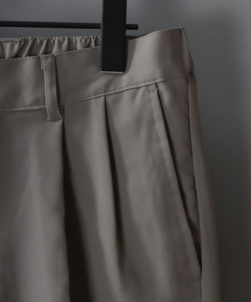 SITRY（シトリー）の「SITRY Tailored Jacket Setup/別注 ポリトロ テーラードジャケット＆タックテーパードパンツ セットアップ（セットアップ・メンズ・スモークグレー/ブラック/ネイビー/ブラウン/ライトブラウン/ブルーグレー/グレイッシュベージュ/クリアブラック・M/L/LL）」の19枚目の写真