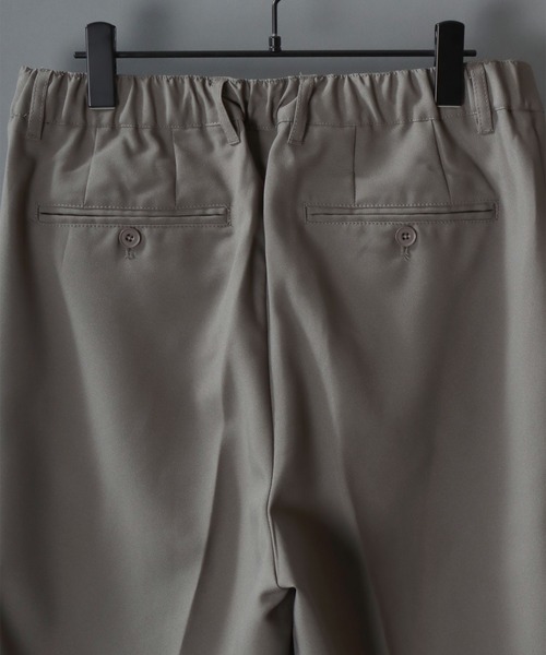 SITRY（シトリー）の「SITRY Tailored Jacket Setup/別注 ポリトロ テーラードジャケット＆タックテーパードパンツ セットアップ（セットアップ・メンズ・スモークグレー/ブラック/ネイビー/ブラウン/ライトブラウン/ブルーグレー/グレイッシュベージュ/クリアブラック・M/L/LL）」の21枚目の写真