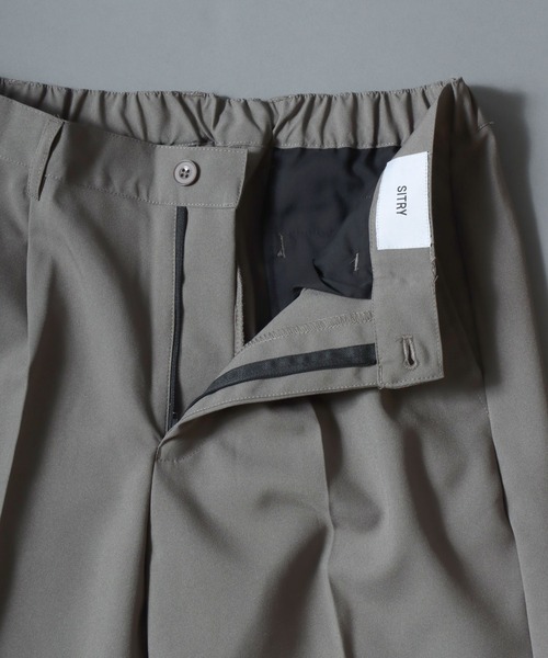SITRY（シトリー）の「SITRY Tailored Jacket Setup/別注 ポリトロ テーラードジャケット＆タックテーパードパンツ セットアップ（セットアップ・メンズ・スモークグレー/ブラック/ネイビー/ブラウン/ライトブラウン/ブルーグレー/グレイッシュベージュ/クリアブラック・M/L/LL）」の20枚目の写真