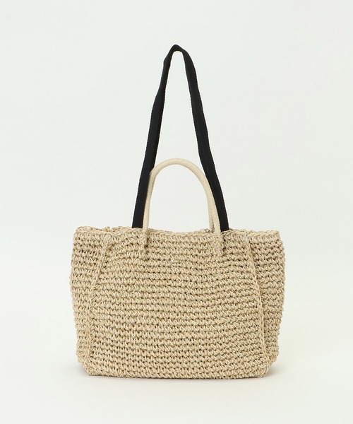 ikka（イッカ）の「細編みスクエア2WAYトート（ショルダーバッグ・レディース・グレー/ブラック/キャメル/オフホワイト・FREE）」の14枚目の写真