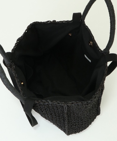 ikka（イッカ）の「細編みスクエア2WAYトート（ショルダーバッグ・レディース・グレー/ブラック/キャメル/オフホワイト・FREE）」の16枚目の写真