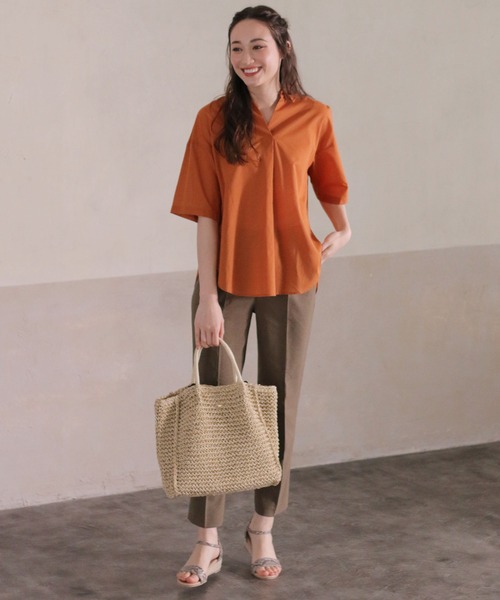 ikka（イッカ）の「細編みスクエア2WAYトート（ショルダーバッグ・レディース・グレー/ブラック/キャメル/オフホワイト・FREE）」の19枚目の写真