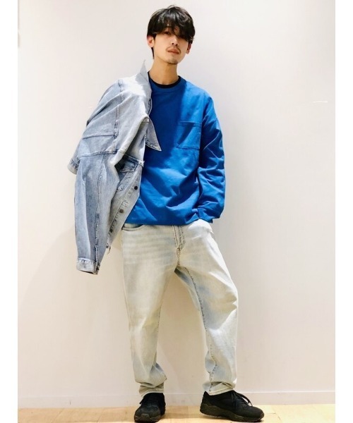 GAP（ギャップ）の「ミッドライズ テーパードスリム クロップドデニム（デニムパンツ・メンズ・ライトインディゴブルー・28W/30W/32W/34W/36W）」の11枚目の写真