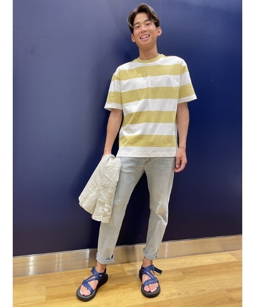 GAP（ギャップ）の「ミッドライズ テーパードスリム クロップドデニム（デニムパンツ・メンズ・ライトインディゴブルー・28W/30W/32W/34W/36W）」の12枚目の写真